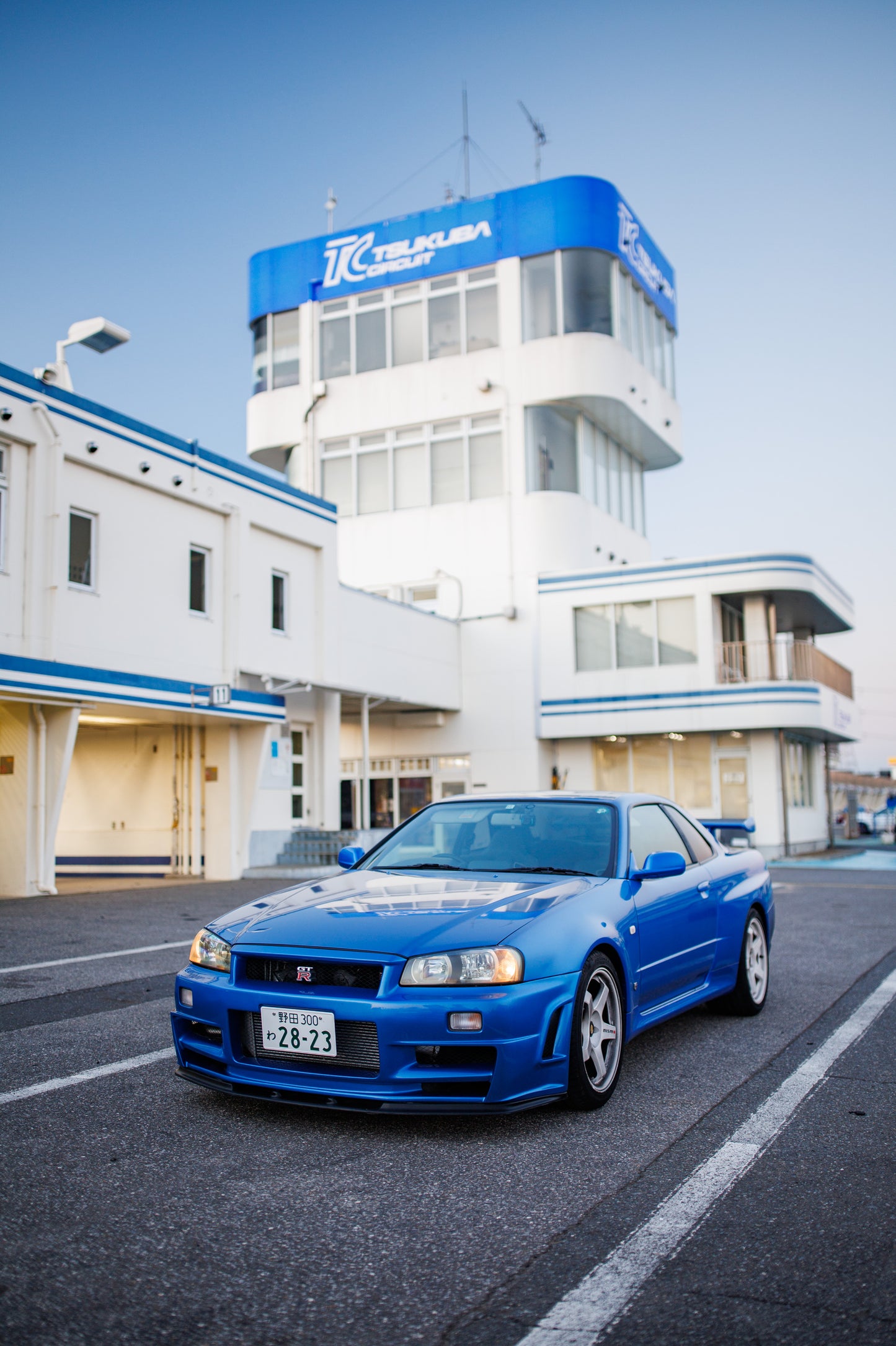 Larry Chen R34 GTR at Tsukuba Circuit vertical shot 24 x 36 inches(2ftx3ft)