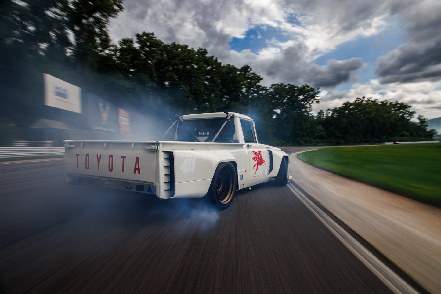 Ryan Tuerck's Toyota Stout drift car shot at Gridlife Lime Rock Circuit Legends (24x36)