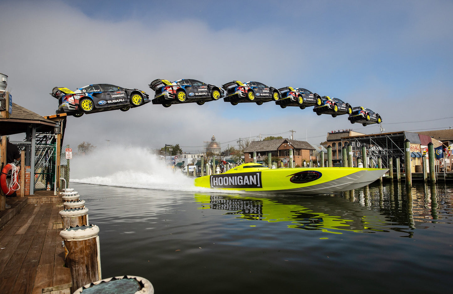 Travis Pastrana Gymkhana Boat Jump Annapolis