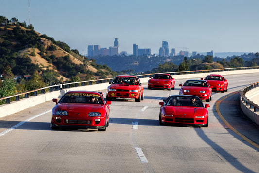 Red 90s Japanese Cars LA