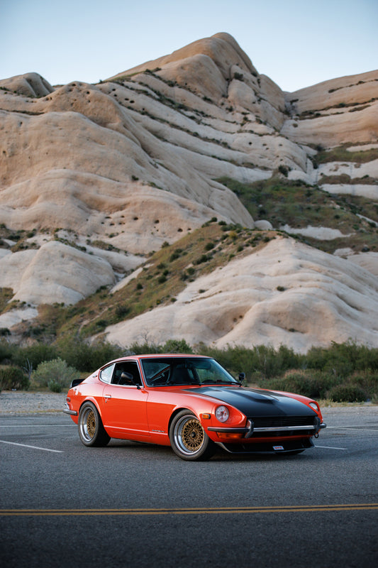 1970 Datsun 240z 'Ole Orange Bang' Mormon Rocks