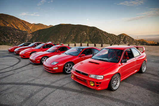 Six 90s RED Japanese Cars PCH