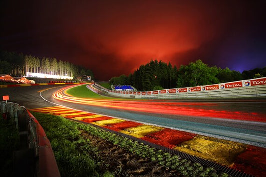 Eau Rouge at Night During the 24hrs of SPA Francorchamps Race