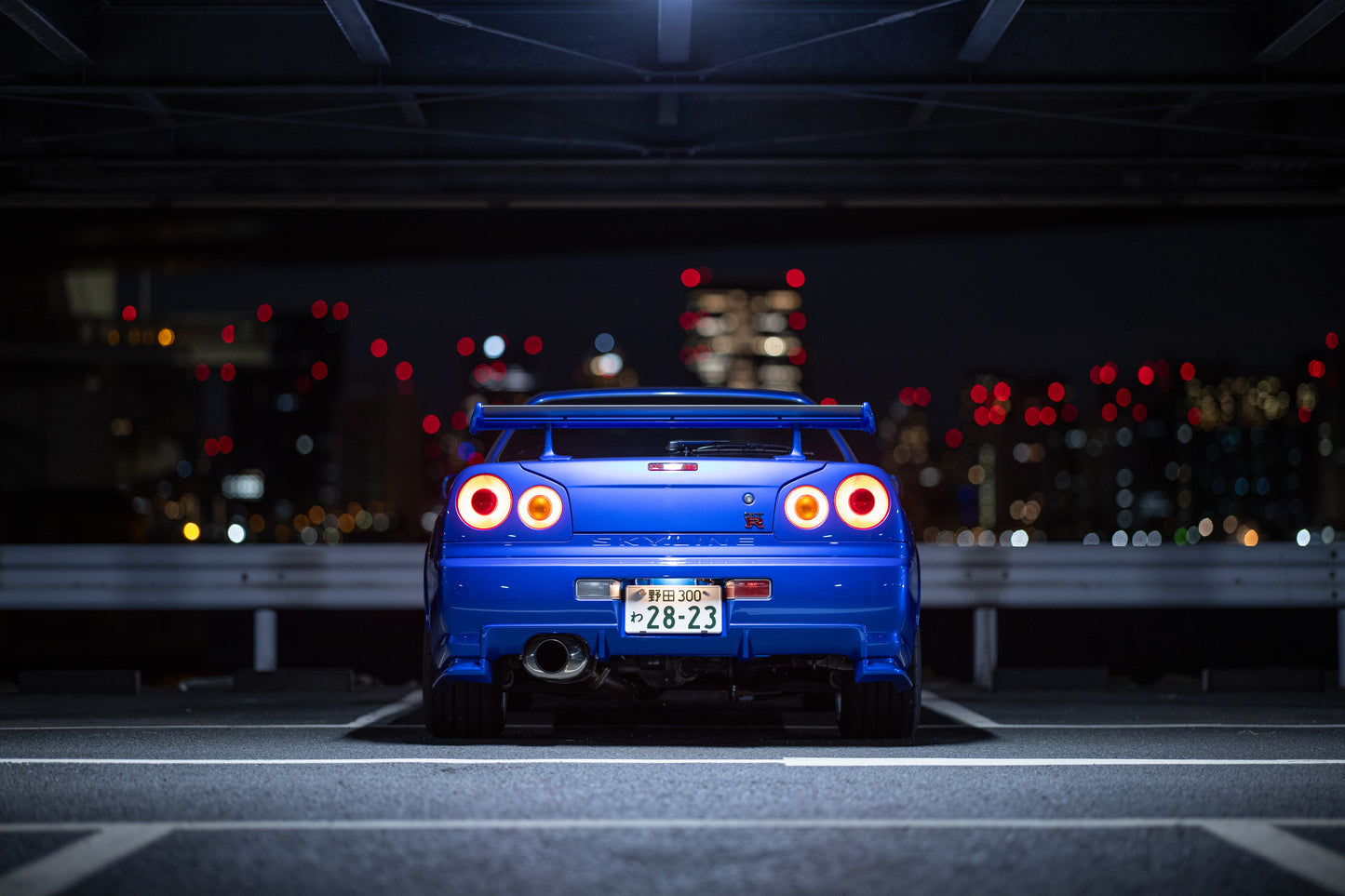 Larry Chen's fully restored Garage Yoshida Nissan Skyline R34 GTR in Odaiba